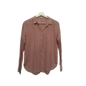 Xirena Women’s Size Small Button Up Shirt Striped Long Sleeve Cotton $280 Retail